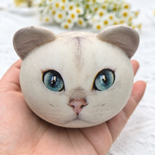 Cat Head Squishy – Foam Stress Relief Toy