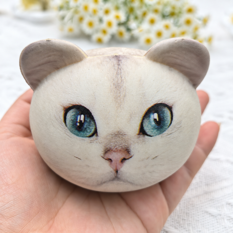 Cat Head Squishy – Foam Stress Relief Toy