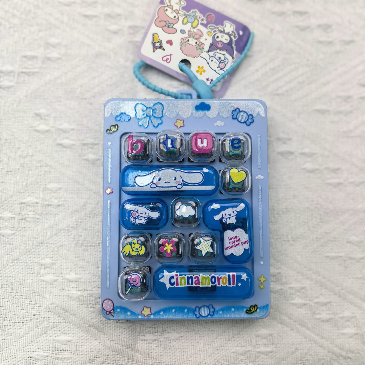 Keyboard Fidget Keychain – 14-Key & 26-Key Designs