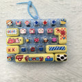 Keyboard Fidget Keychain – 14-Key & 26-Key Designs