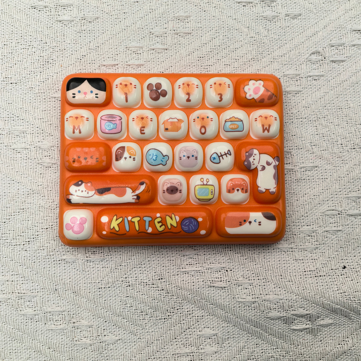 Orange Cat keyboard squishy