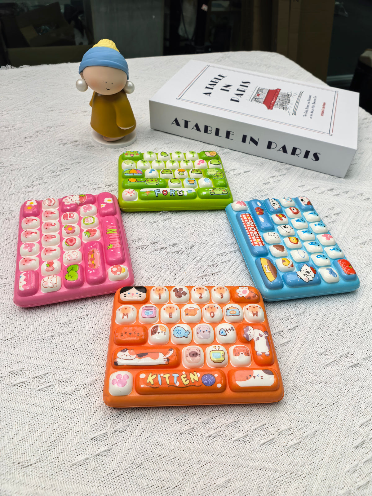 Animal keyboard squishy real product photo