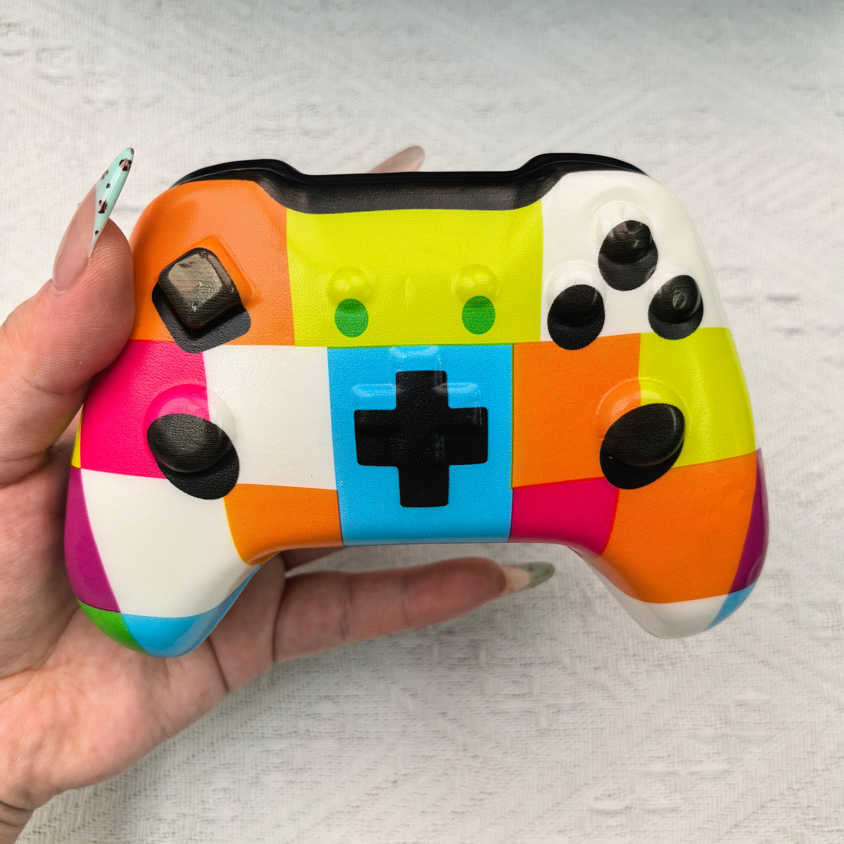 Hand-held multicolor controller squishy