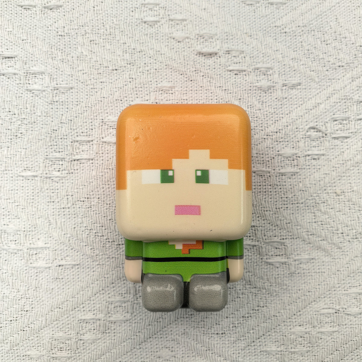 Minecraft-style five-piece PU squishy set. Detail or group view; decorative props are not included.