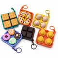 Food Fidget Keychain – Clickable Bag Charm