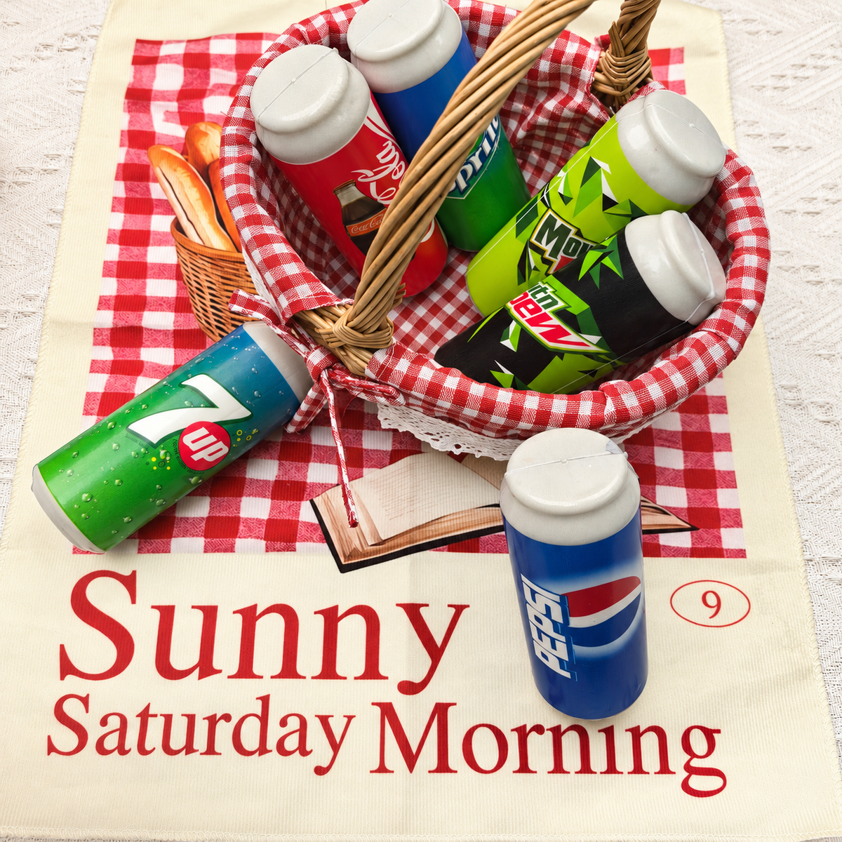 Soda can squishy set lifestyle photo, props not included