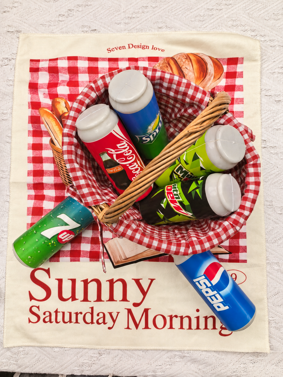 Soda can squishy set lifestyle photo, props not included